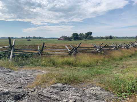 Codori Farm at Gettysburg Civil War site in Pennsylvania. 