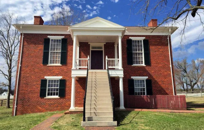 The Appomattox Courthouse and Visitor Center.