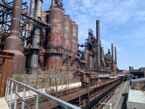 Bethlehem steel stacks - blast furnaces