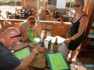 At the Boca Prins restaurant - a must-see site for your list of what to do in Aruba