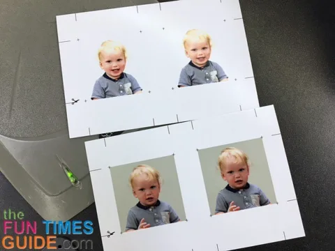 Some of the baby passport photos we took.