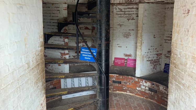 Cape Henry Lighthouse stairs to climb