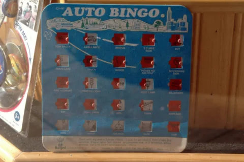 One of my favorite games to play in the car is car bingo