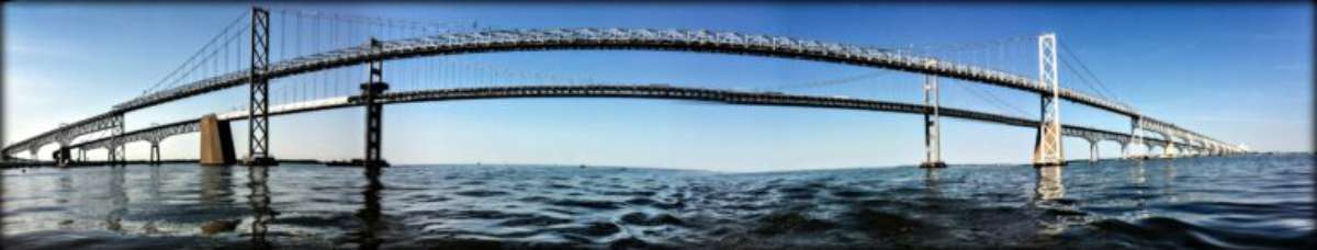 The Chesapeake Bay Bridge in Virginia