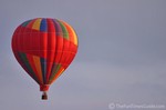A colorful hot air balloon.