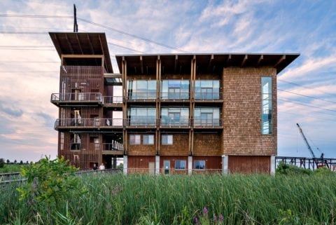 The DuPont Environmental Education Center serves as a visitor center for the wildlife refuge.