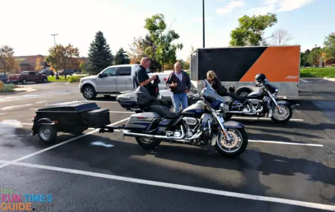 These are the motorcycles and motorcycle trailers that fit inside the enclosed motorcycle trailer.