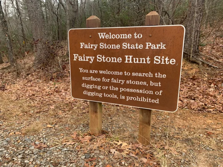 Fairy Stone Hunt Site is located near the entrance to Fairy Stone State Park in Virginia. 