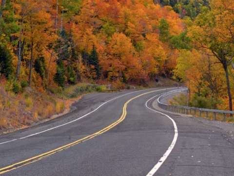 Every corner of the United States offers some terrific vistas and wonderful routes for fall foliage drives. 