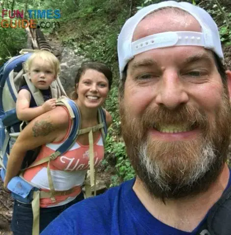 I love the days that my husband can join me so we can enjoy hiking with baby as a family.