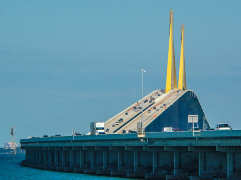 sunshine skyway bridge - one of the most famous bridges in america