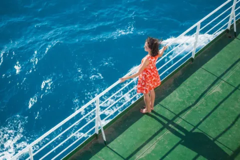 When you're cruising on a freighter ship, there's nothing but peace and quiet -- and a chance to actually get to know the fellow travelers and crew of the ship.