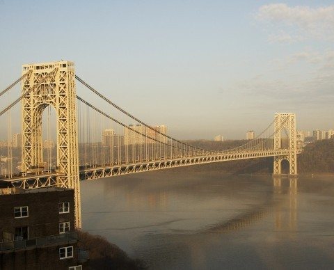 The George Washington Bridge is one of the most famous bridges in the u.s.