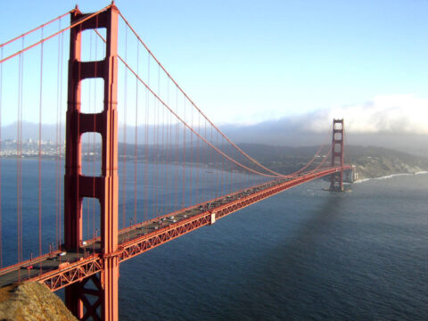 The Golden Gate Bridge was the longest bridge in America - until 1964.