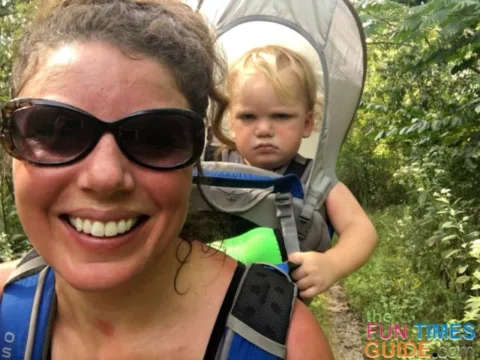 Be sure to choose the right trail and time your hike wisely to coincide with baby's sleep schedule. It's never fun traveling with an unhappy hiker.
