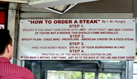 Before you go to Philadelphia to order a Philly cheesesteak sandwich, you need to know how to order Philly cheesesteak in Philly!