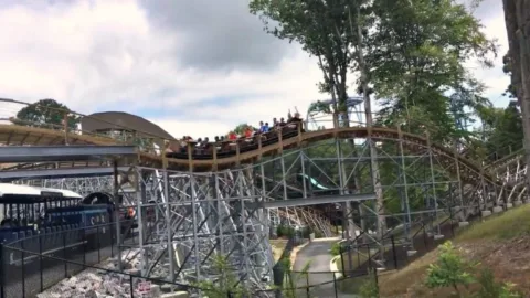 Invadr roller coaster at Busch Gardens Williamsburg, VA
