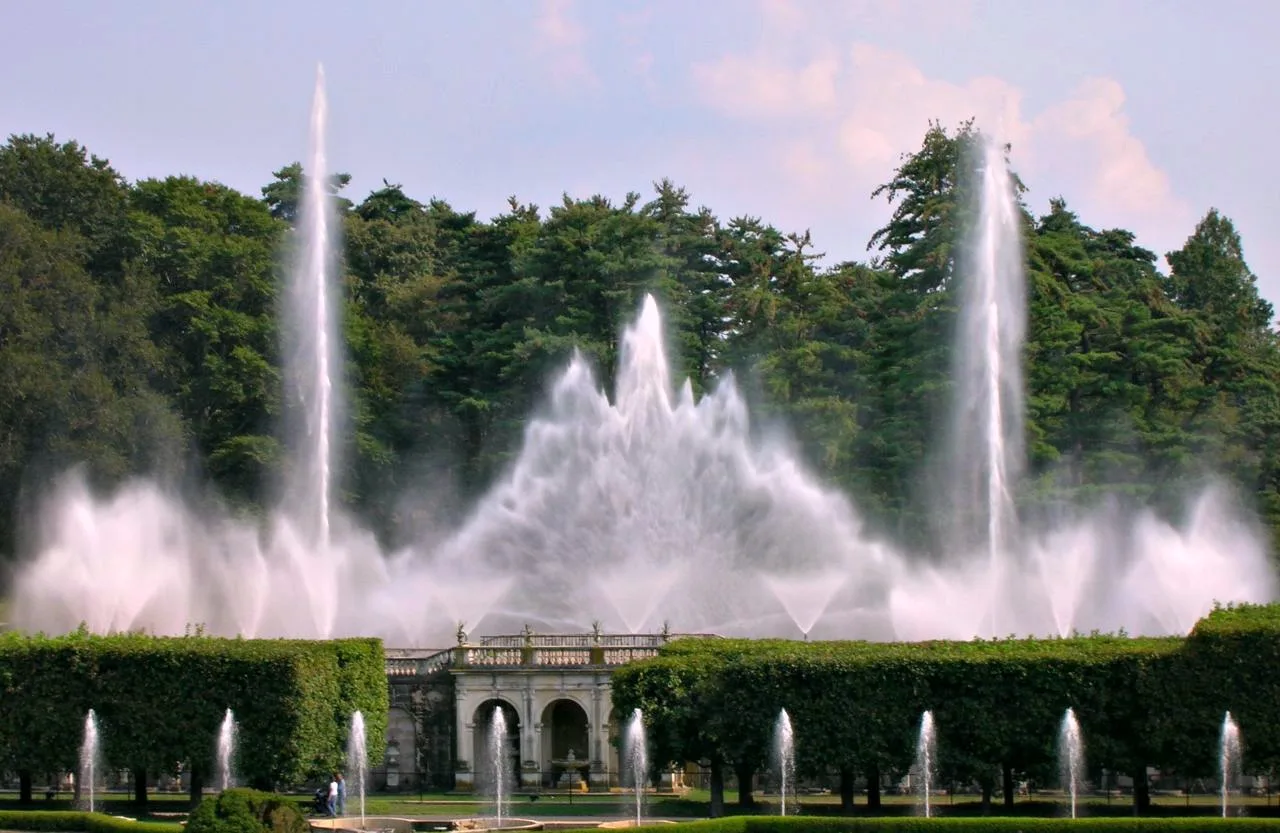 Fountain show at Longwood Gardens. 
