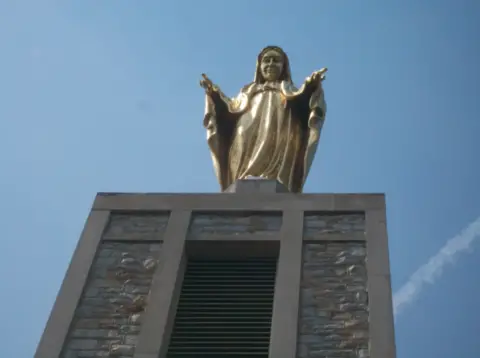 Visiting Shrines Lourdes Virgin Mary Statue