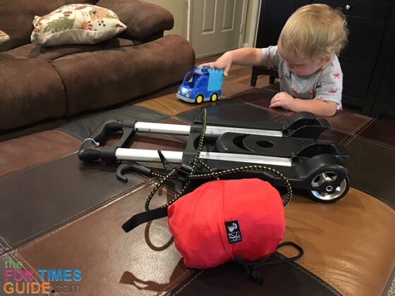 This DIY Portable Car Seat Dolly Is The Easiest Way To Fly With A Car