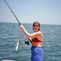 A classic expression!... Lynnette caught a fish!