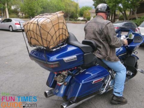 Shipping new motorcycle helmets, t-shirts, and dirty clothes back home after Sturgis. 