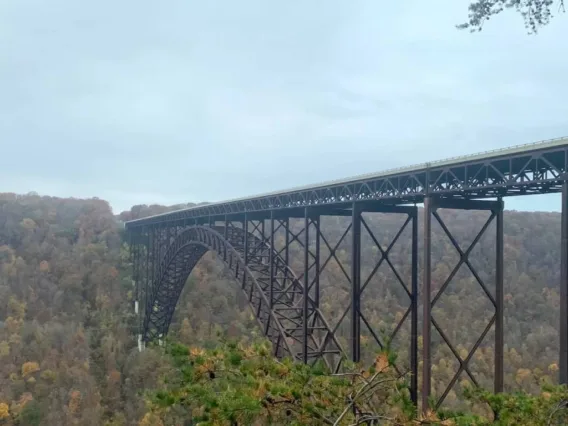 The New River Gorge Bridge was built in 1977. 