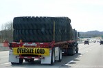 An oversized load of big fat tires!