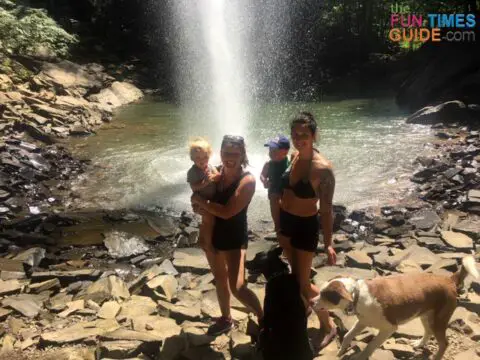 With 2 dogs and 2 kids, we enjoyed a full day of hiking, swimming, picnicking, and sightseeing at Ozone Falls!