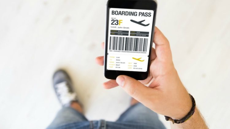 You can print a paper ticket, or pull up your boarding pass on your smartphone.