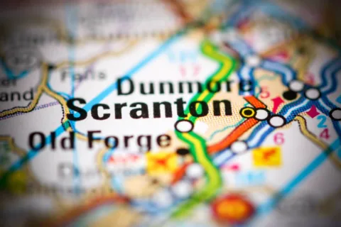 Directions to Scranton, PA... it's located in Lackawanna County -- in northeastern Pennsylvania.