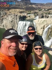Enjoying Twin Falls Idaho with our friends, Kevin and Kay.