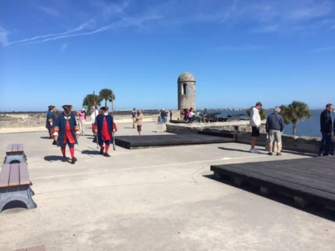 here we are visiting one of the best st augustine attractions at Fort Castillo de San Marcos