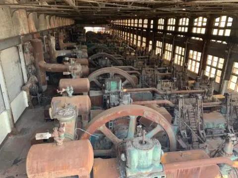 Flywheels at Bethlehem Steel factory