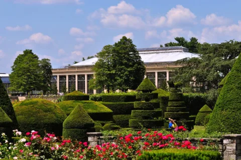 Another view of the topiary garden at Longwood Botanical Gardens.