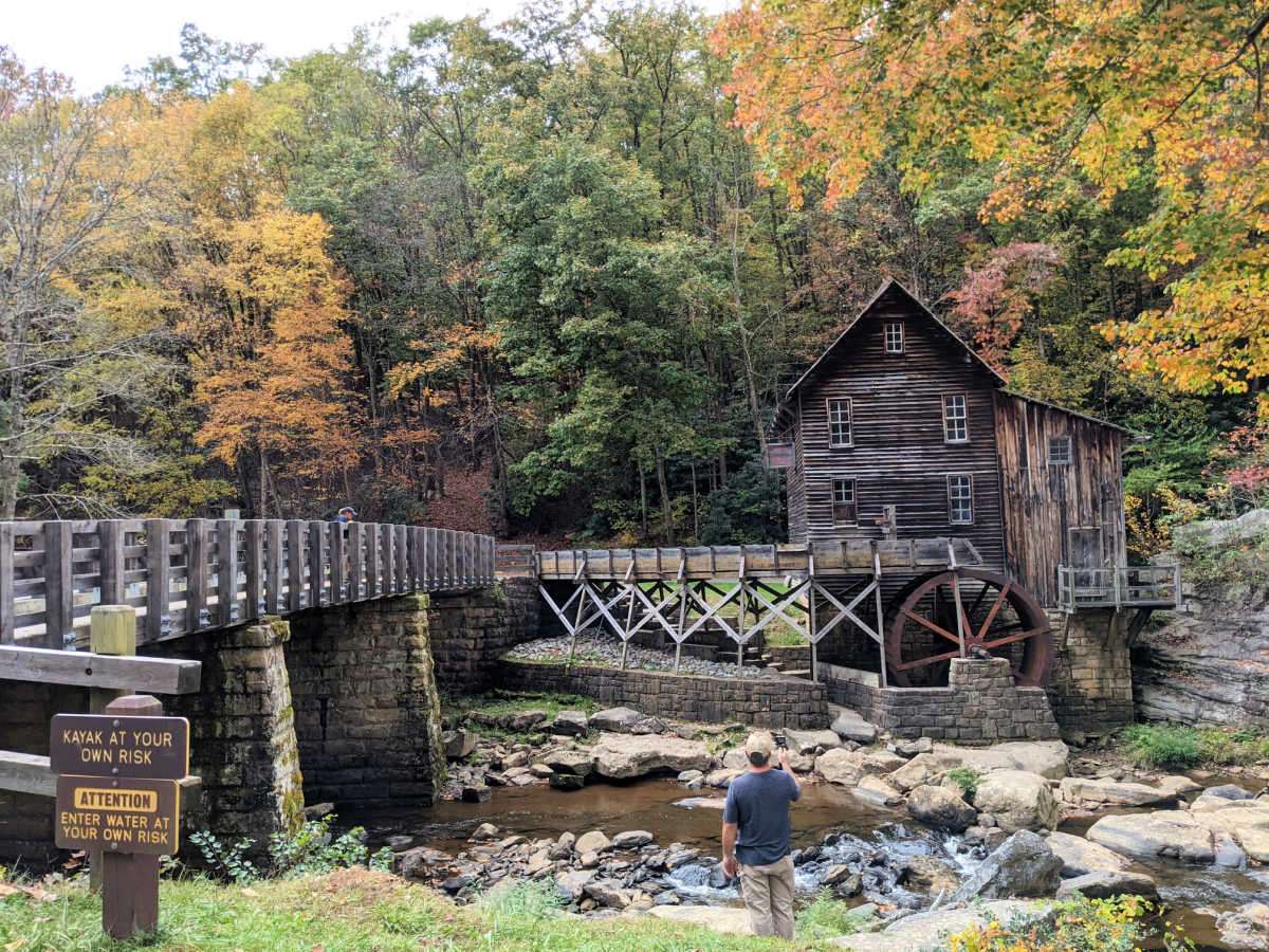 People drive from all around just to get a close-up view of the Glade Creek Grist Mill in West Virginia! It's one of the most photographed places in West Virginia.