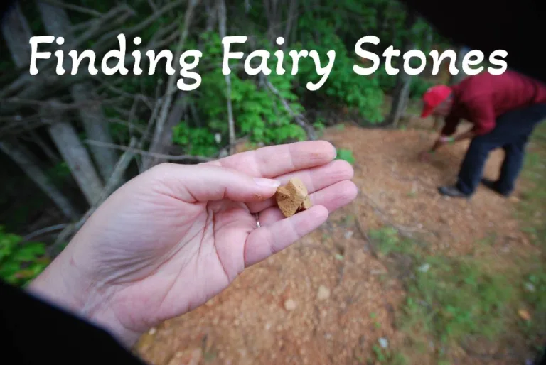 Helpful tips for finding Fairy Stones at 2 locations in Virginia.