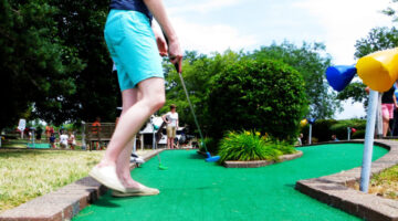 Putt putt golf at Youngs Dairy